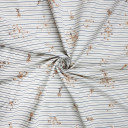 Ткань бежевая с вышивкой пайетками и стеклярусом