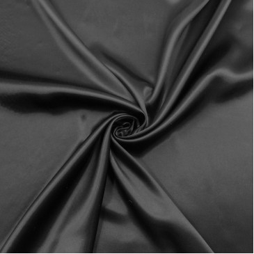 Атласная ткань черная, Турция