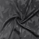 Атлас ткань черного цвета с жаккардовым узором