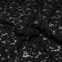 Кружевная ткань хлопковая черного цвета Кружевная ткань хлопковая черного цвета
