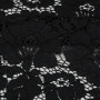Кружевная ткань хлопковая черного цвета Кружевная ткань хлопковая черного цвета