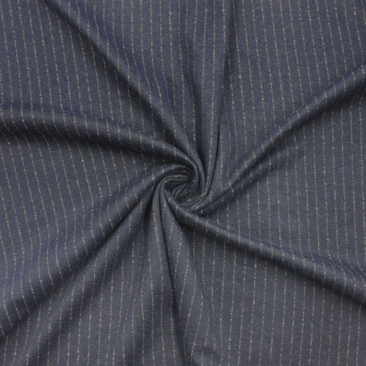 Трикотаж Джеси синий в полоску Трикотаж Джеси синий в полоску