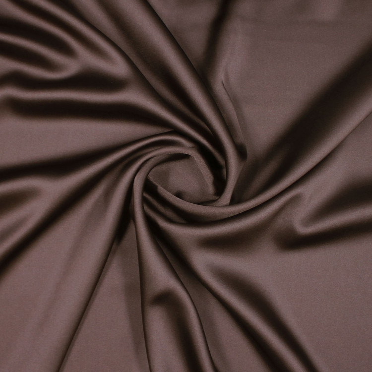 Атласная ткань шоколадного цвета