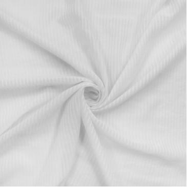 Ткань в полоску белого цвета батист