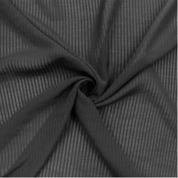 Ткань в полоску черного цвета батист