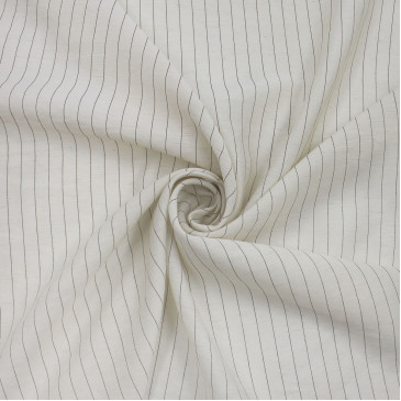 Ткань батист натурального цвета со льном