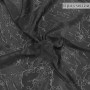 Ткань черная деворе из вискозы и нейлона Ткань черная деворе из вискозы и нейлона