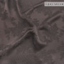 Жаккардовая ткань шоколадного цвета с цветочным узором Жаккардовая ткань шоколадного цвета с цветочным узором