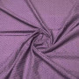 Ткань хлопковая баклажанового цвета с вышивкой 