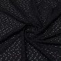 Ткань блузочная черного цвета с вышивкой