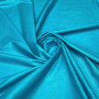 Ткань плательная ярко-бирюзового цвета с добавлением льна