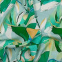 Плательная ткань с растительным принтом из 100% вискозы Плательная ткань с растительным принтом из 100% вискозы